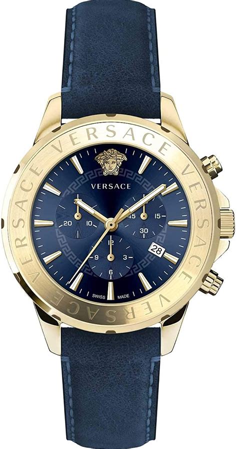 versace watch material check.